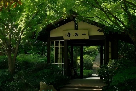 Hangzhou China Tea Museum Yipin Pavilion Sightseeing Tour Hangzhou China Tea Museum Yipin Pavilion Zen Garden Green Forest View