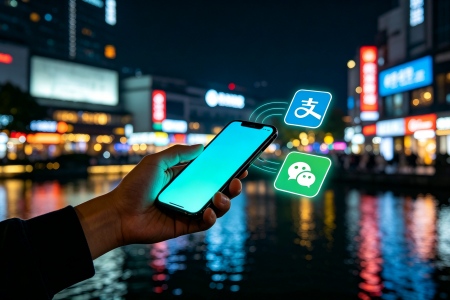 Hangzhou Mobile Payment by Alipay & WeChat Alipay and WeChat Pay mobile phone payment elements in Hangzhou