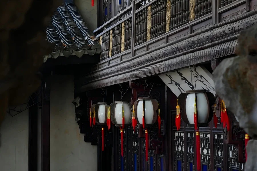Former Residence of Hu Xueyan Former Residence of Hu Xueyan in Hangzhou showing exquisite ancient Hu-style courtyard architecture and carved wooden structures