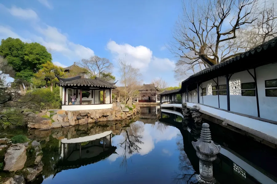 Humble Administrator's Garden Suzhou Humble Administrator's Garden in Suzhou showing exquisite pavilions, clear lotus ponds and winding corridors of classical Suzhou garden