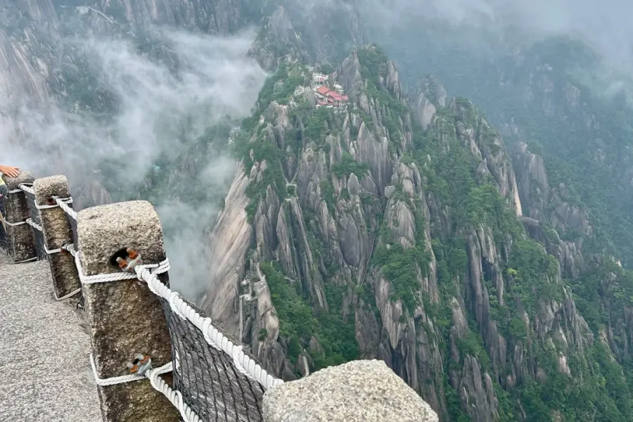 UNESCO World Cultural and Natural Heritage, famed for ancient pines, jagged granite peaks, sea of clouds and breathtaking ink-wash mountain scenery