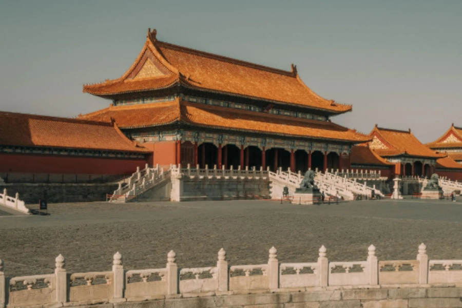 Forbidden City Beijing Exterior view of Forbidden City Beijing
