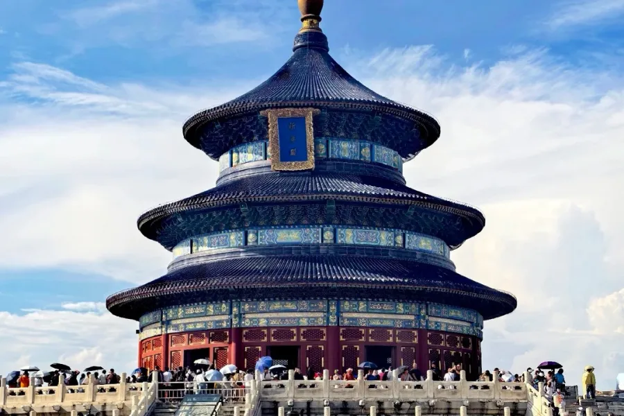 Temple of Heaven, Beijing Imperial Sacrificial Site Temple of Heaven, UNESCO world?heritage imperial sacrificial complex with iconic Hall of Prayer for Good Harvests in southern Beijing
