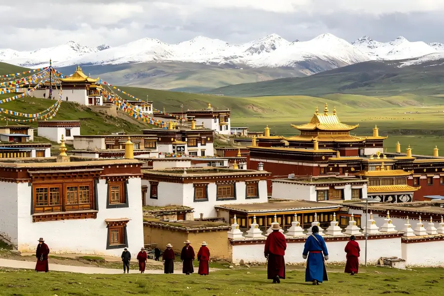 Litang,Sichuan Sky City Litang, high?altitude Tibetan town on 318 route, Sichuan