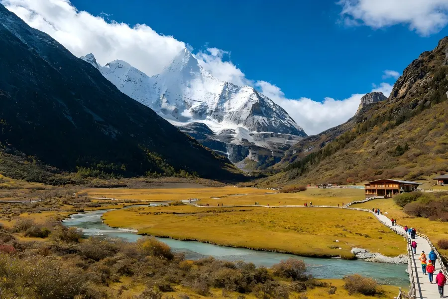 Daocheng Yading,Last Shangri La of Sichuan Highland meadows and holy peaks of Daocheng Yading scenic area