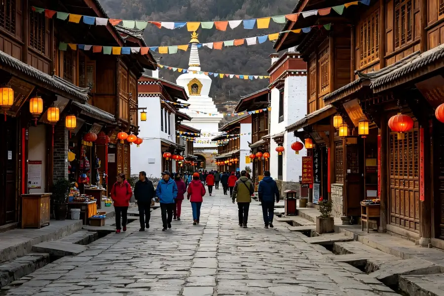 Songpan Ancient City, well?preserved ancient city wall in Sichuan plateau