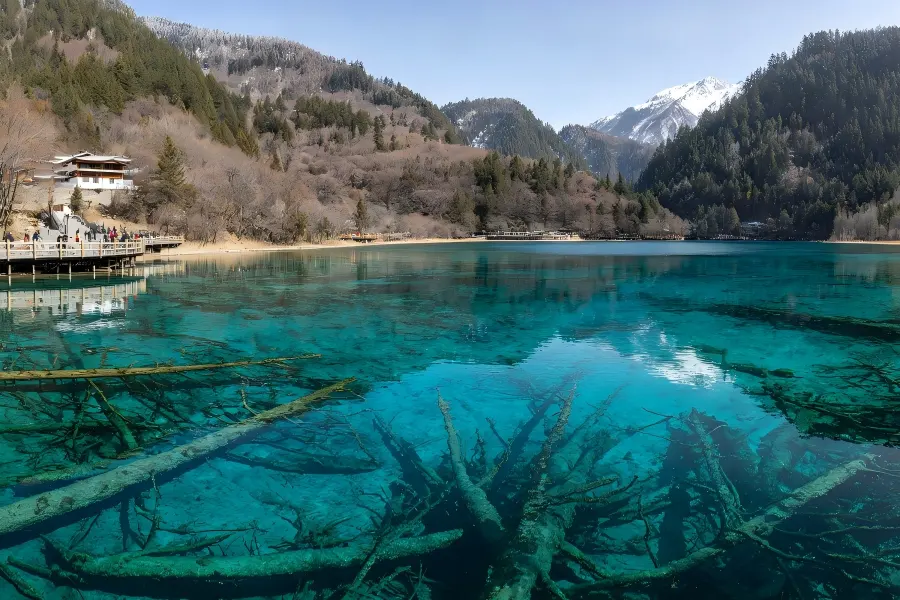 Jiuzhaigou Valley,Aba Jiuzhaigou Valley, colorful alpine lakes and waterfalls, Sichuan