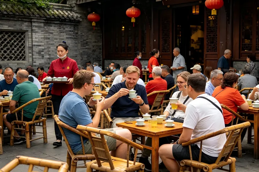 Kuanzhai Alleys,Chengdu Kuanzhai Alleys, Qing?dynasty historic pedestrian street, Chengdu