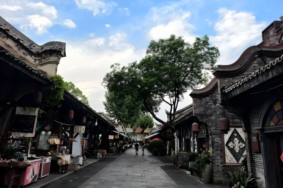 Anren Ancient Town,Chengdu Anren Ancient Town, republic?style old town in Chengdu Dayi County