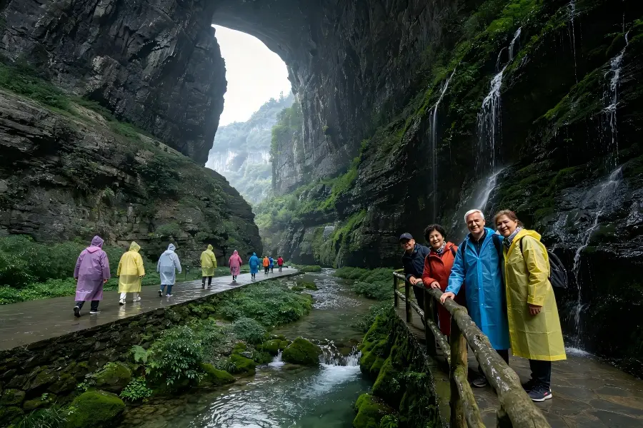 Three Natural Bridges,Chongqing Three Natural Bridges, grand karst stone?arch landscape in Wulong, Chongqing