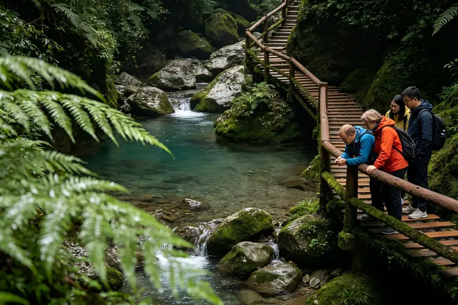 Mount Qingcheng, lush Taoist sacred mountain, world heritage site in Sichuan