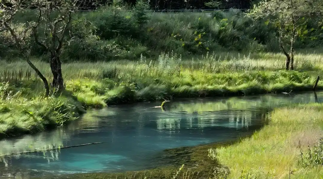 Fairy?Like Jiuzhaigou Highland Lake Wilderness Jiuzhaigou Valley Scenic Area in Aba framing clusters of turquoise alpine lakes and layered cascades mirrored by vibrant autumn?tinted mountain woodlands