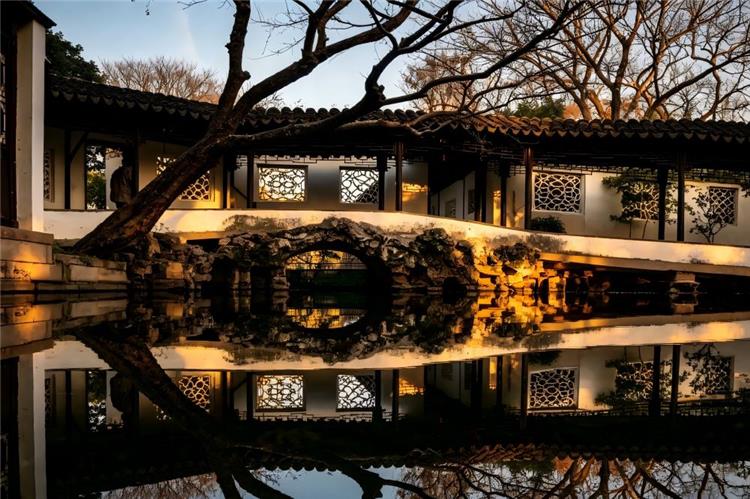 Suzhou Humble Administrator’s Garden pond reflection
