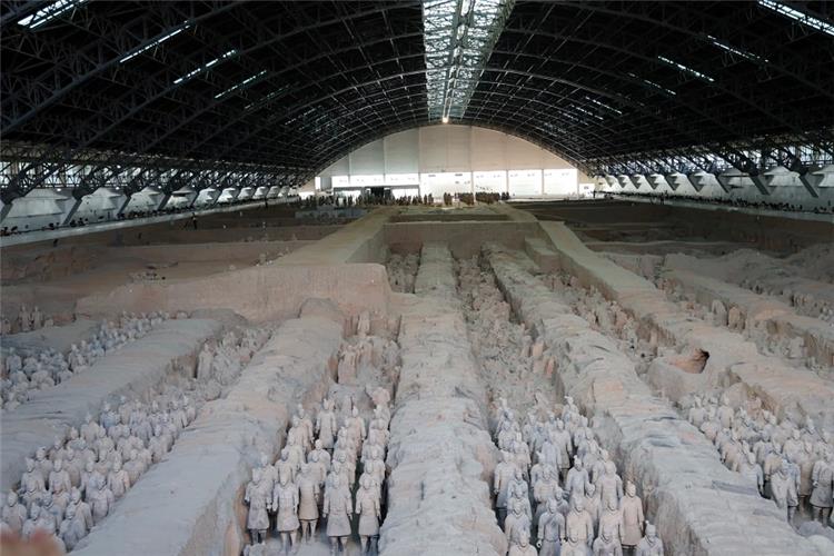 Terracotta Warriors excavation pit, Xian
