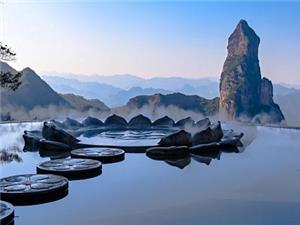Volcanic rhyolite landform cluster landscape during Shenxinaju day tour from Hangzhou