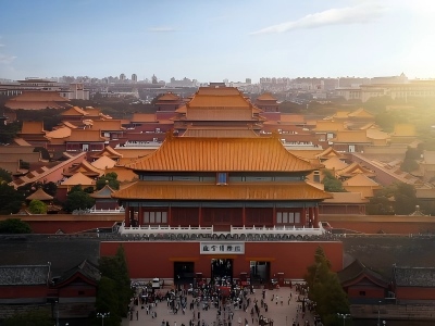 Panoramic View of the Palace Museum (Forbidden City) Beijing