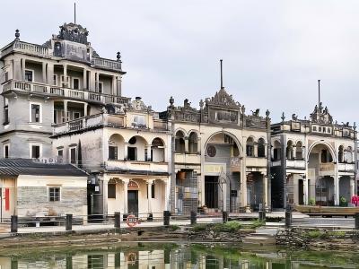 Kaiping Chikan Ancient Town, with its waterfront Nanyang-style historical buildings