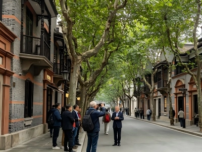 Former French Concession, Shanghai street scenery