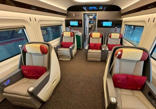 Shanghai to Hangzhou Train Seating Area