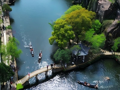 Full View of Shaoxing East Lake Scenic Area Full View of Shaoxing East Lake Scenic Area
