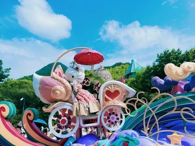 Princess Hello Kitty Parade Float at Anji Hello Kitty Park Princess Hello Kitty Parade Float at Anji Hello Kitty Park
