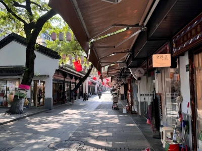 China Silk City Hangzhou Ancient Street View