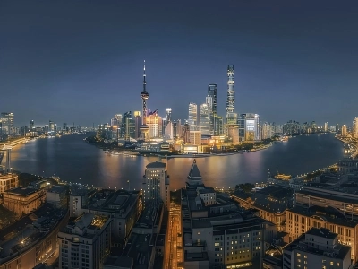 Night View of Shanghai Lujiazui & Bund Night View of Shanghai Lujiazui & Bund