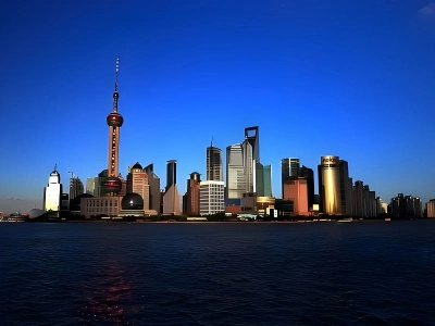 Lujiazui Skyline View from The Bund Shanghai Lujiazui Skyline View from The Bund Shanghai