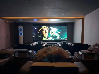 Private Cinema Room at Qushui Lanting Spa