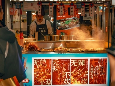Grilled Squid Snack Stall at Night Market