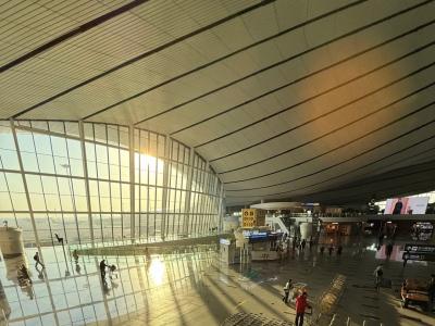 The morning sun at Beijing Capital International Airport