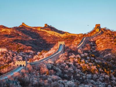 The highest point of the Badaling Great Wall in Beijing