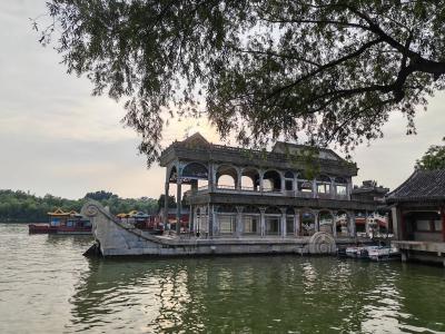 Summer Palace Marble Boat on Kunming Lake in Beijing