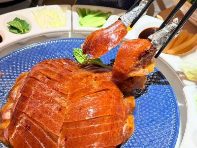 Traditional Peking Duck Served at a Beijing Restaurant
