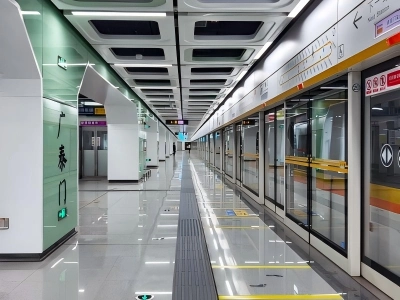 Shanghai Metro Station Interior