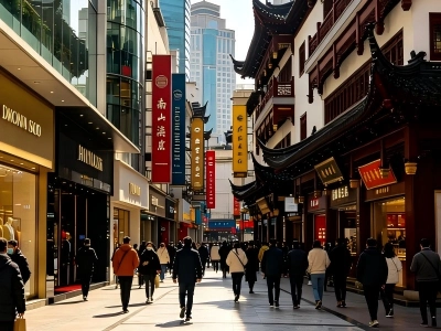Nanjing Road pedestrian street Shanghai