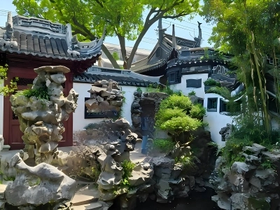 Yuyuan Garden rockery scenery