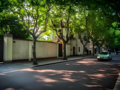 French Concession street Shanghai