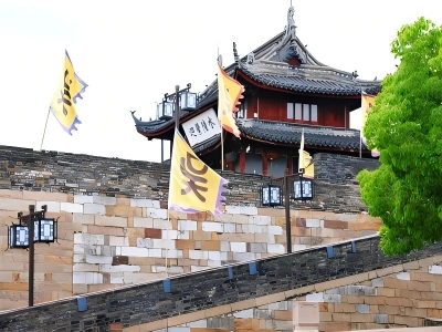 Panmen Ancient City Wall, Historic Suzhou Landmark View Panmen Ancient City Wall, Historic Suzhou Landmark View