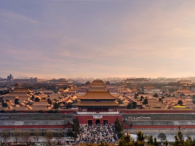 Aerial panoramic view of Beijing's central axis Aerial panoramic view of Beijing's central axis