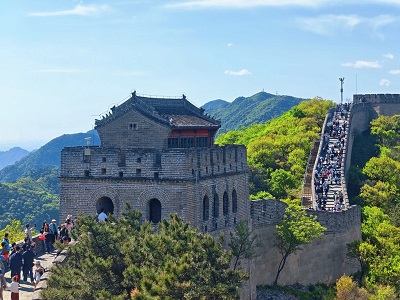 Badaling Great Wall Watchtower and Mountain View