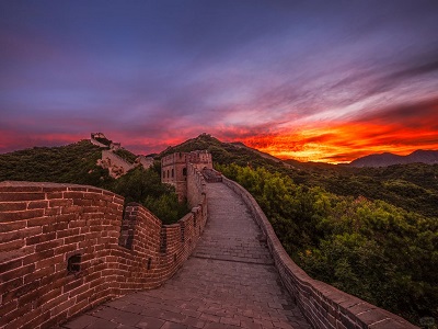 Badaling Great Wall at Sunset