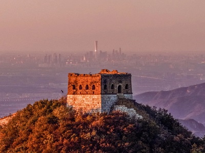 Badaling Great Wall in Autumn Morning Light