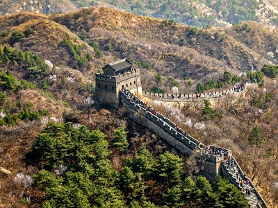 Badaling Great Wall Scenic Mountain View