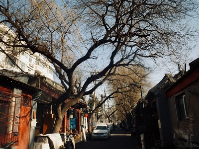 Hutongs in Beijing in winter