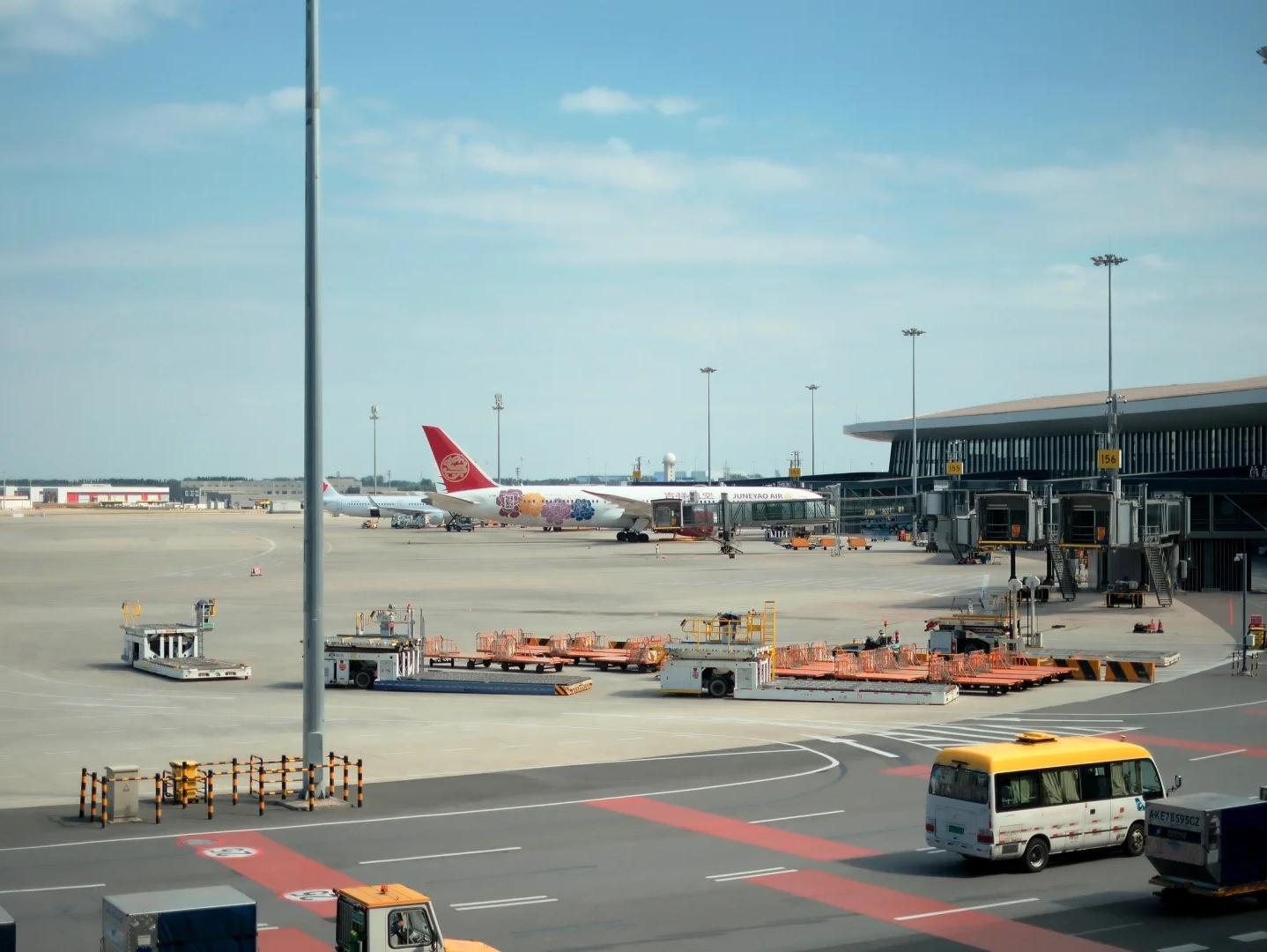 Aircraft Apron View at Beijing Daxing International Airport