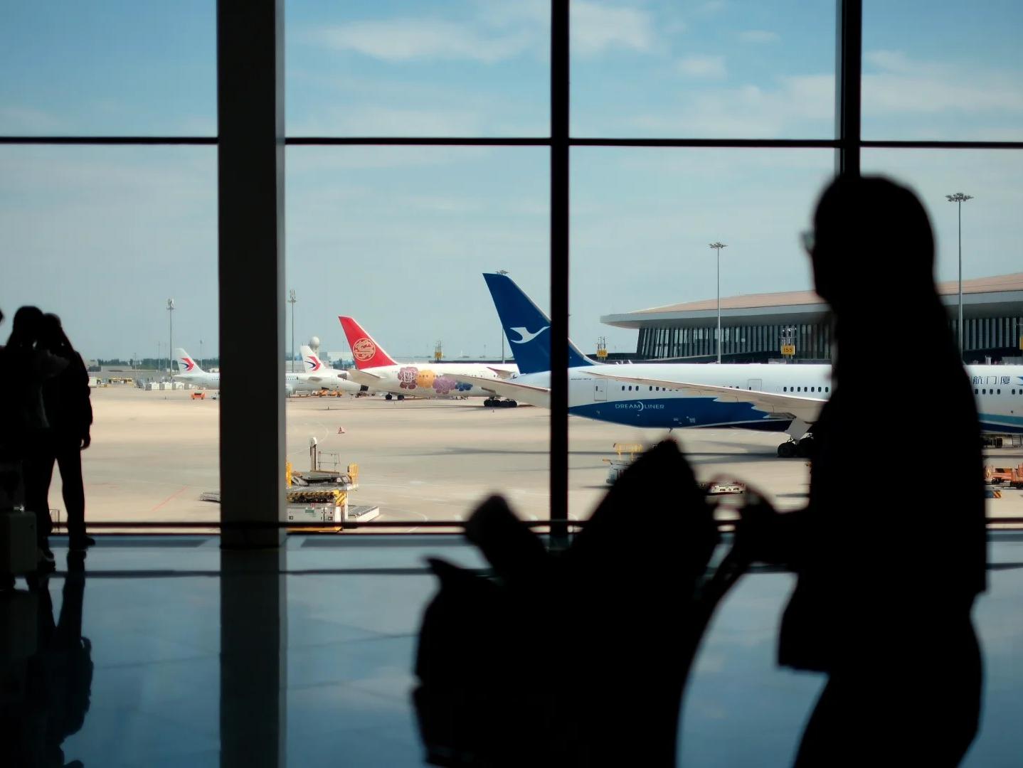 Terminal Window View at Beijing Daxing Airport