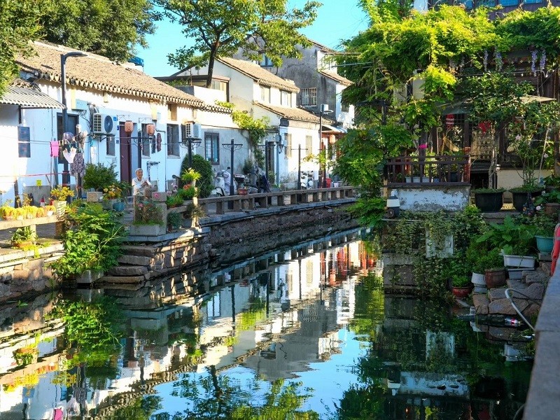Water?Town Canal in Ancient Suzhou City Water?Town Canal in Ancient Suzhou City