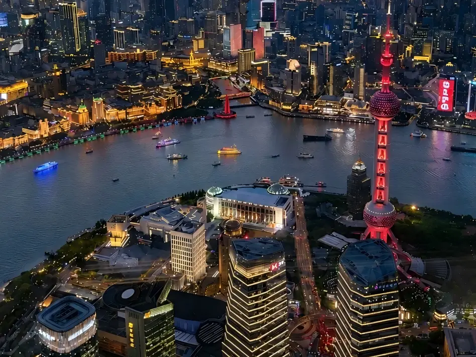 Oriental Pearl Tower and Lujiazui Night Skyline Oriental Pearl Tower and Lujiazui Night Skyline