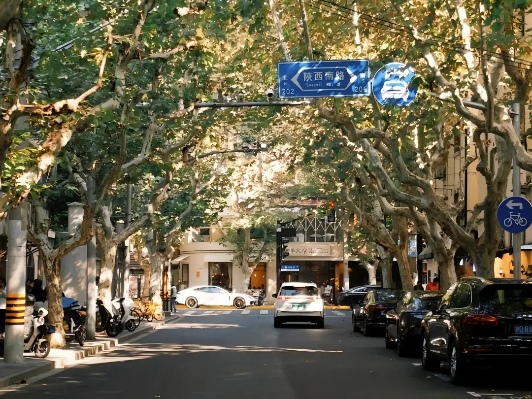 Shaanxi South Road in Former French Concession Shanghai
